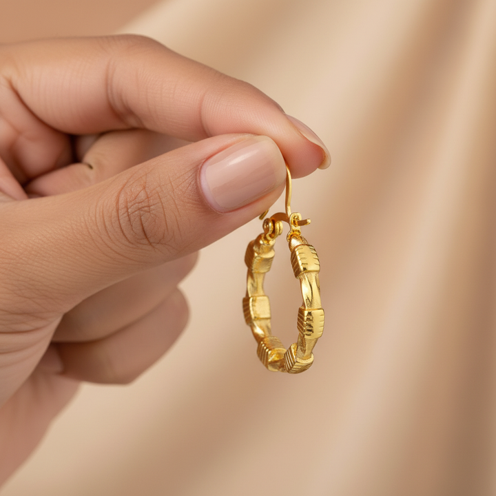 Zivnaaz Elegant Hoops 18K Gold Anti-Tarnish