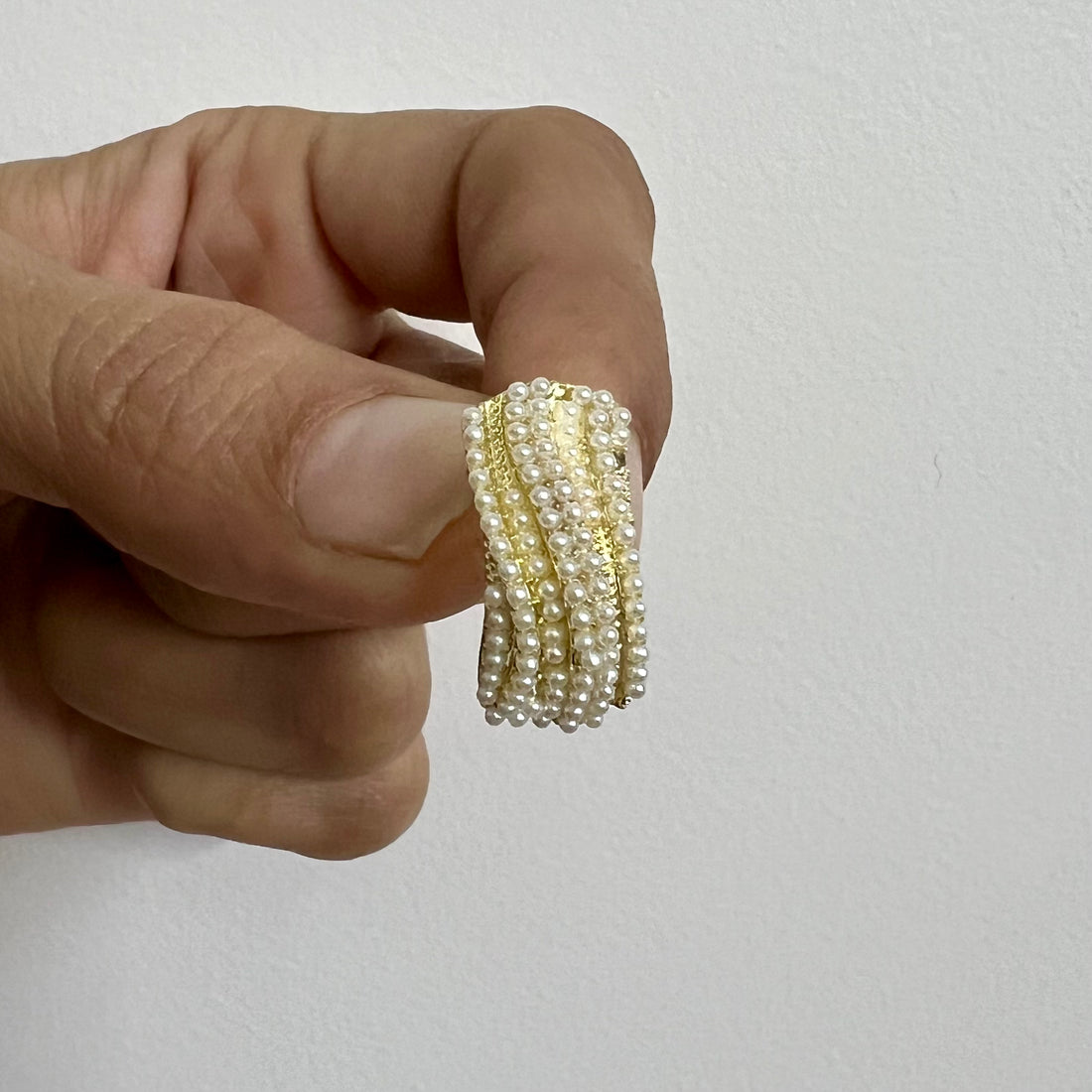 Zivnaaz Pebble Pearl Stud Earrings