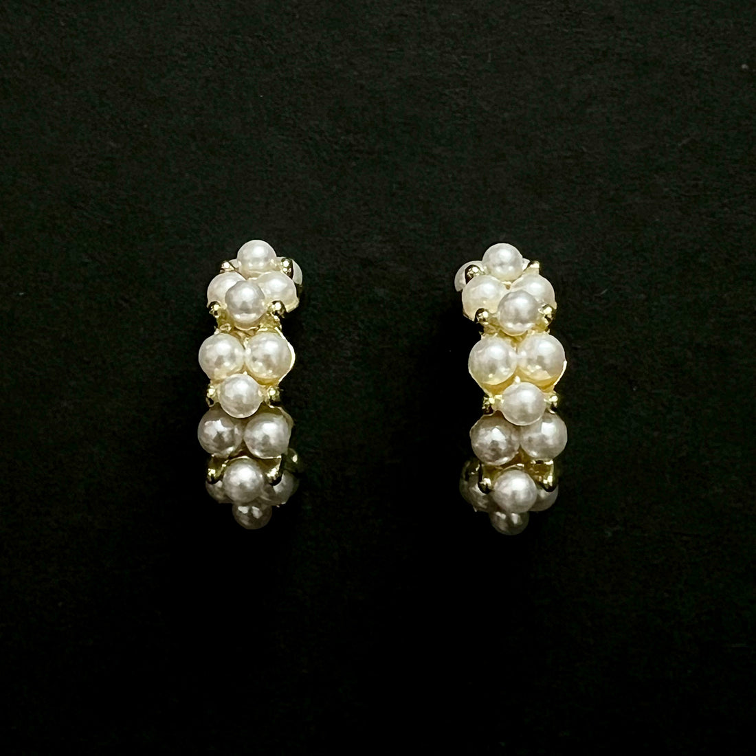 Pearl Cluster Studs by Zivnaaz