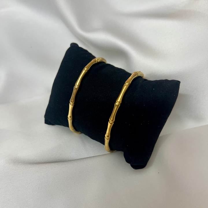 Zivnaaz Gold Bamboo Bracelet